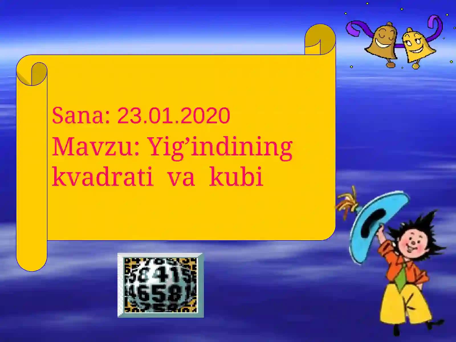 Yig’indining kvadrati va kubi 2