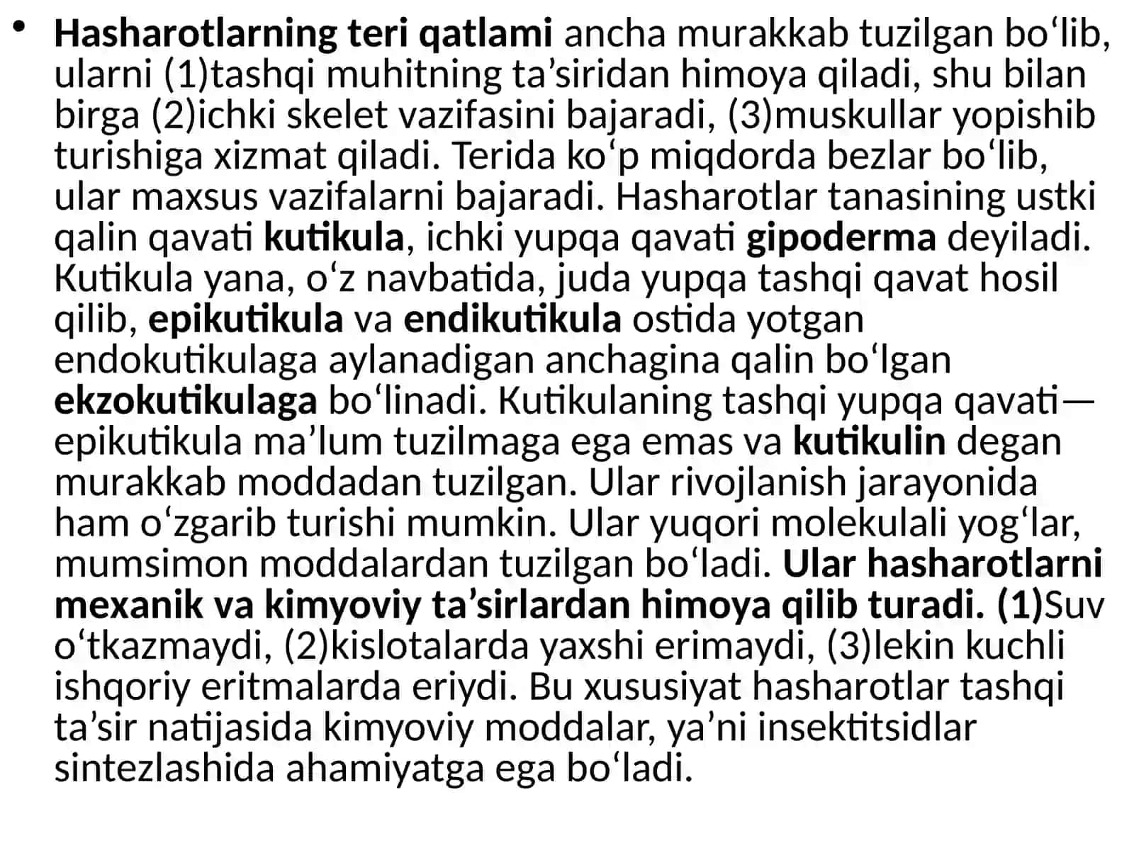 Hаshаrоtlаrning tuzilishi 2