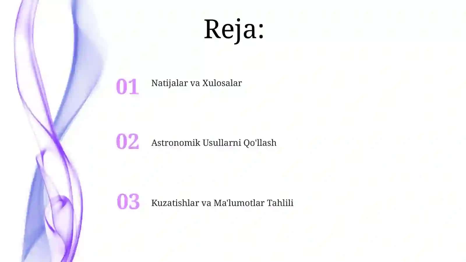 Astronomik Usullarni Qo'llash 2