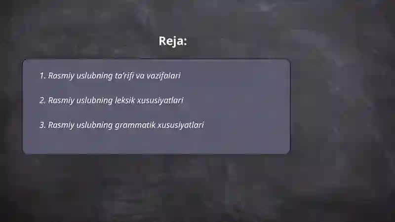 Rasmiy uslub 2