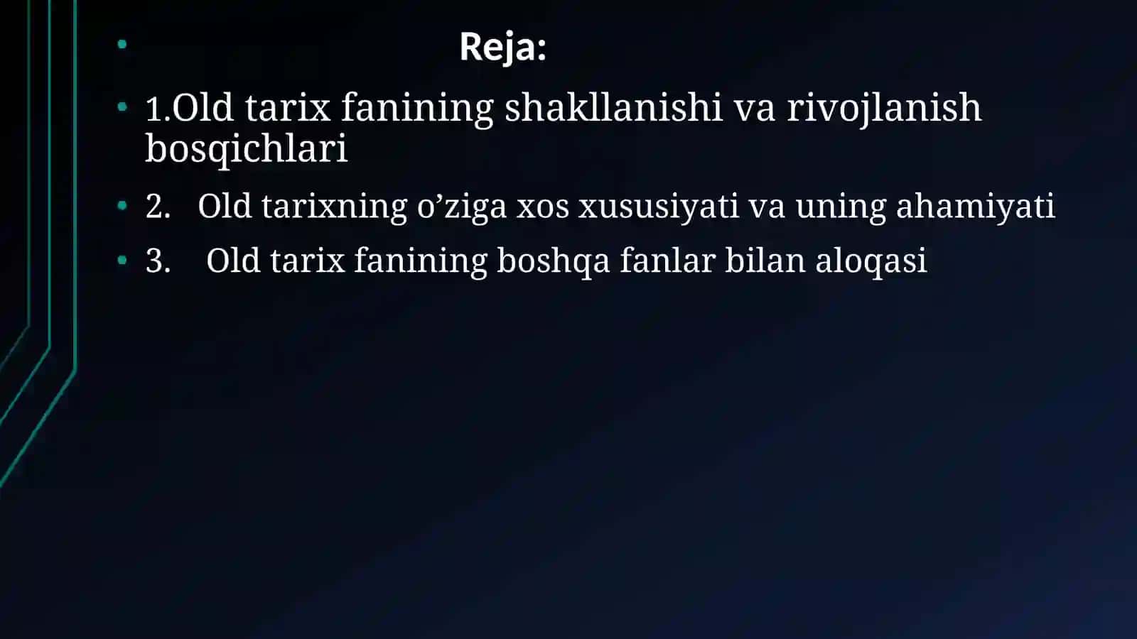 Inson evolutsiyasi va old tarixi kursi 2