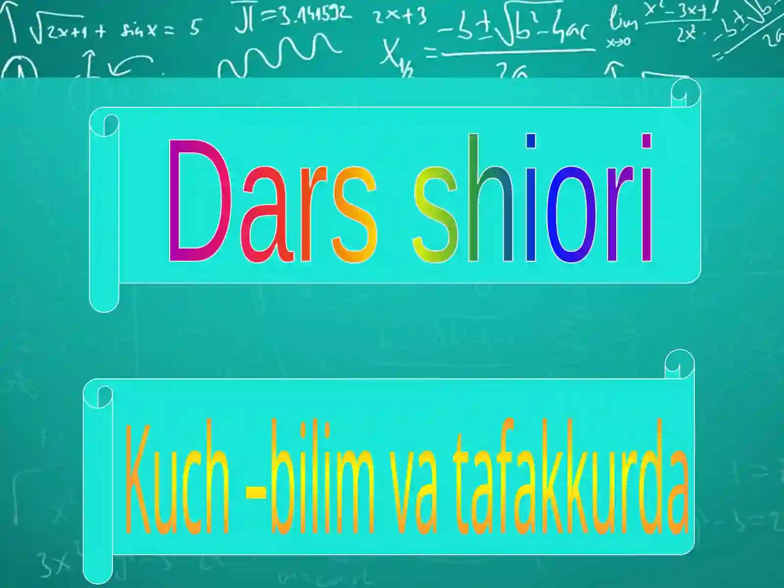 Matematik formulalar bilan ishlash 2