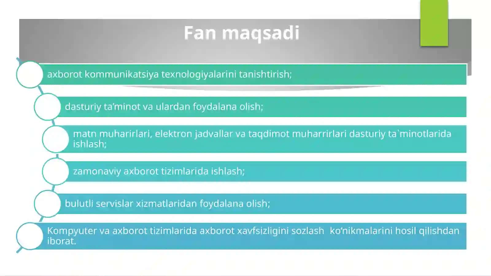Zamonaviy axborot-kommunikatsiya texnologiyalarining tushunchasi va tasnifi chi: Shohobiddinov Fazliddin 2