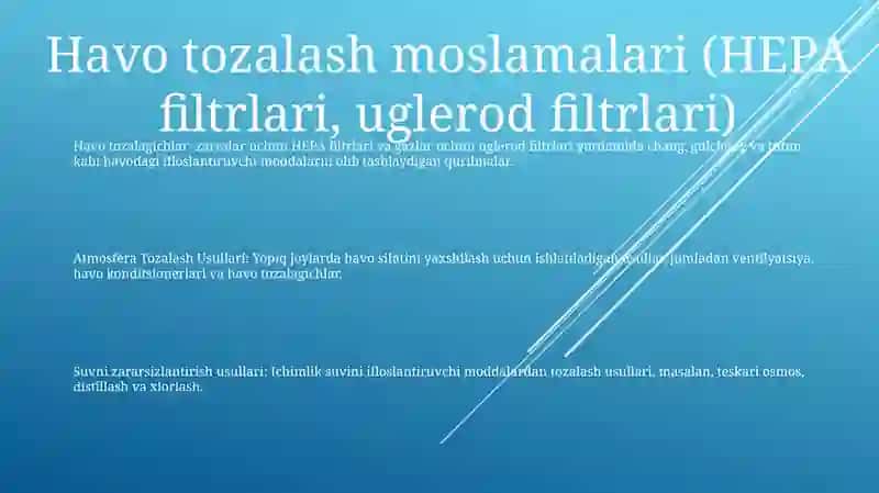 Atmosfera Va Suvni Tozalash Usullari 2