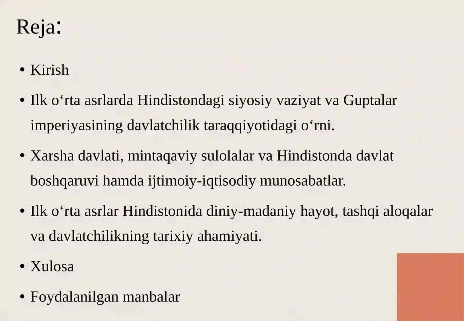 HINDISTONDA ILK O‘RTA ASRLARDA DAVLATCHILIK 2