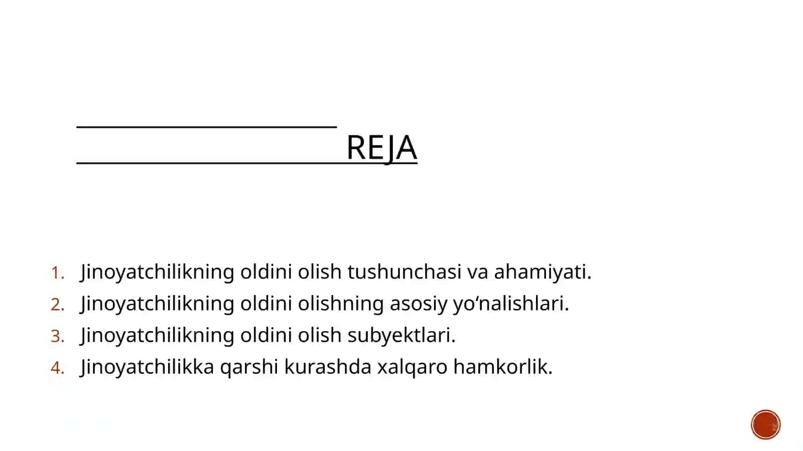 Jinoyatchilikning oldini olish 2