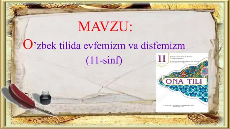O'zbek tilida evfemizm va disfemizm 2