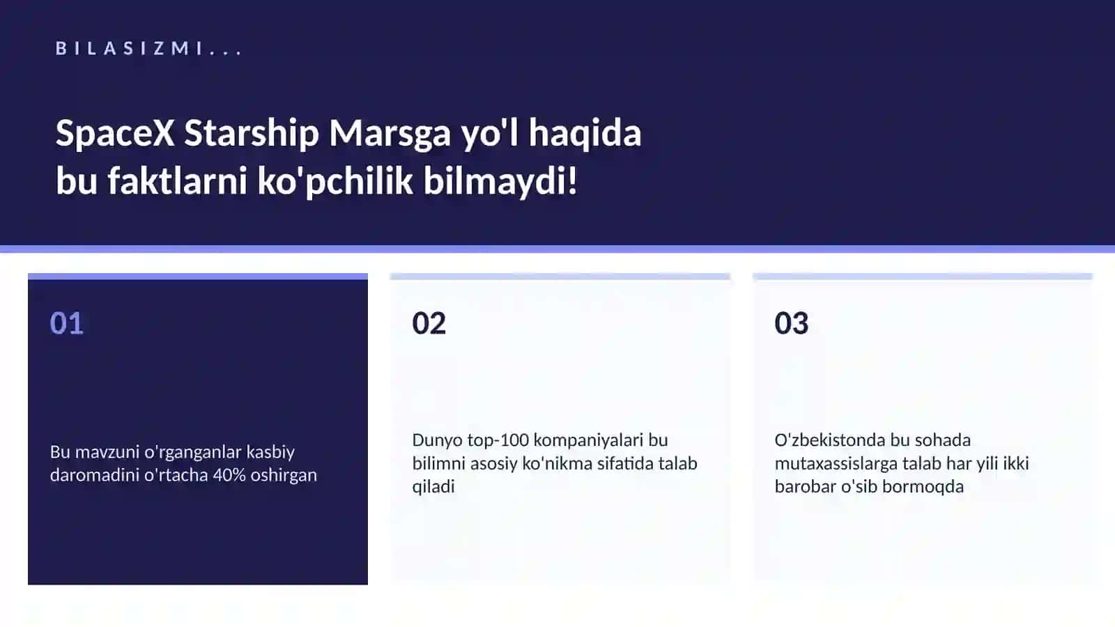 KOSMIK TEXNOLOGIYALAR 2