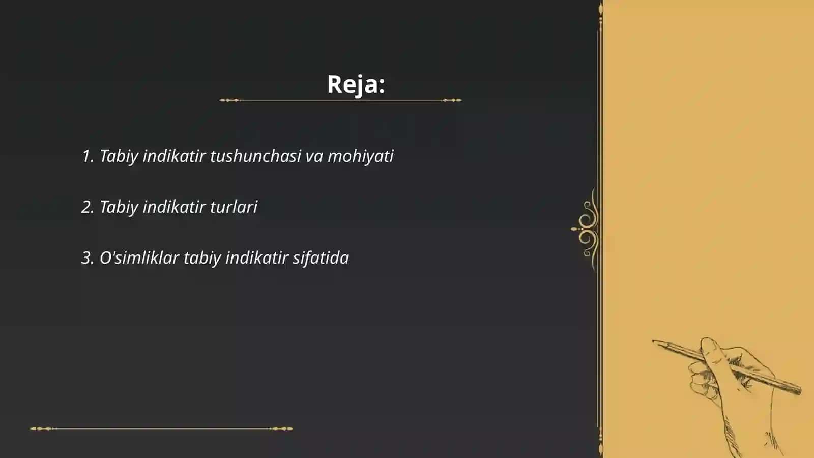 Tabiy indikatir 2