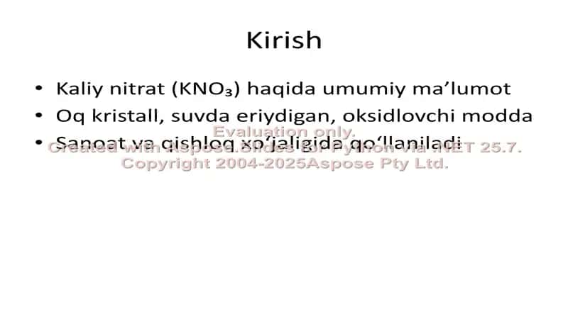 Kaliy nitrat olish usullari va texnologik sxemasi 2