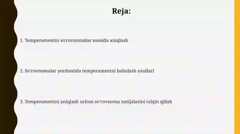 Soʻrovnomalar asosida temperamentni aniqlash 2