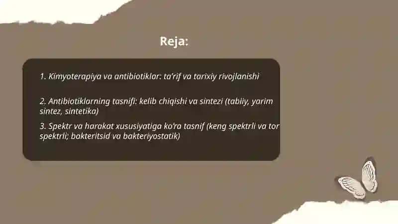 Kimyoterapiya va antibiotiklar: taʼrif va tarixiy rivojlanishi 2
