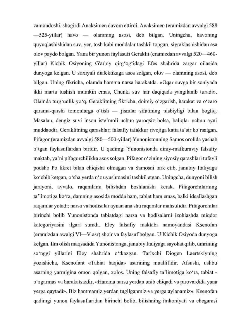 Qadimgi Yunonistonda Falsafa Ilmi 2