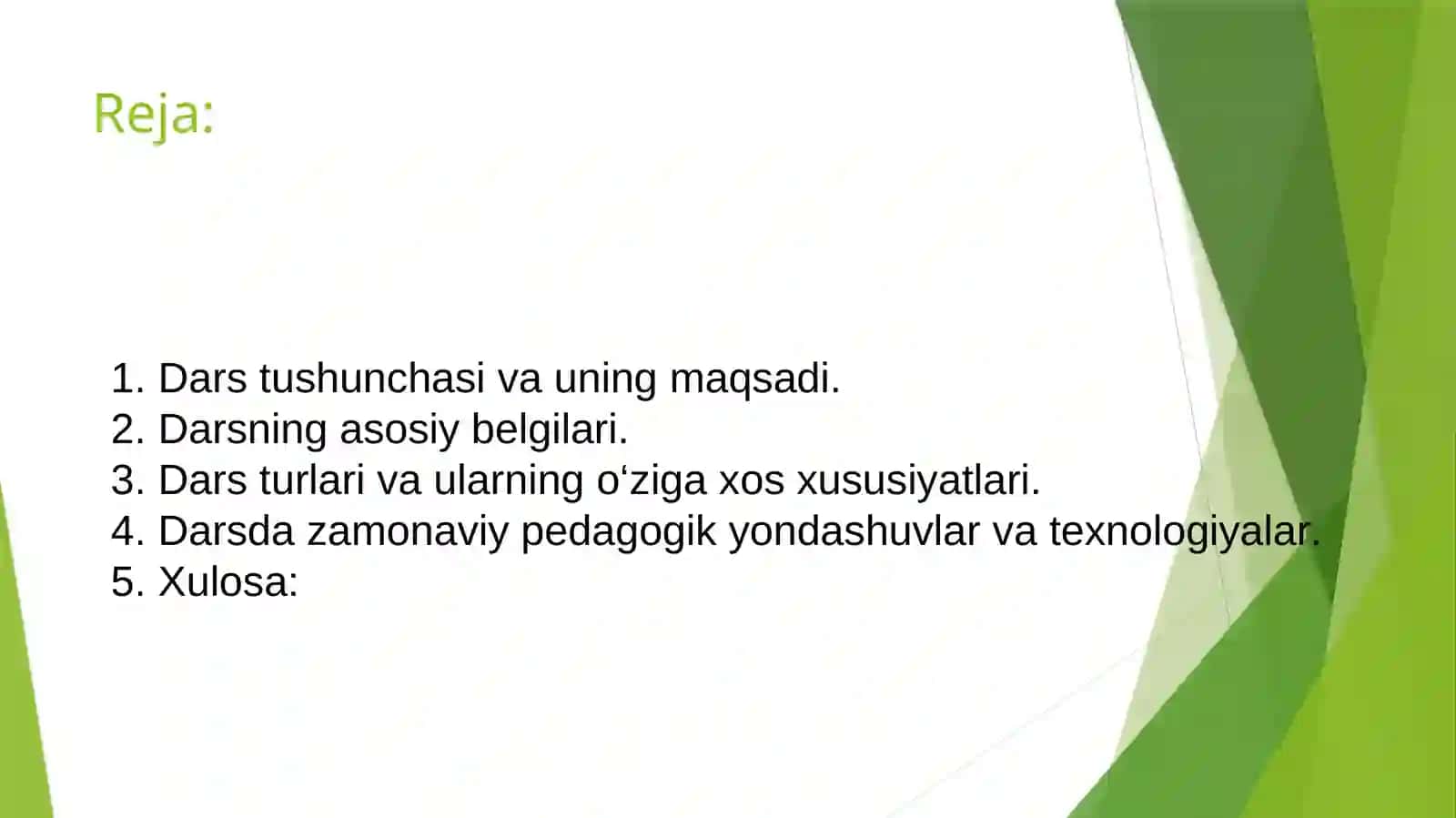 Dars ta’limini tashkil etishning asosiy shakli sifatida 2