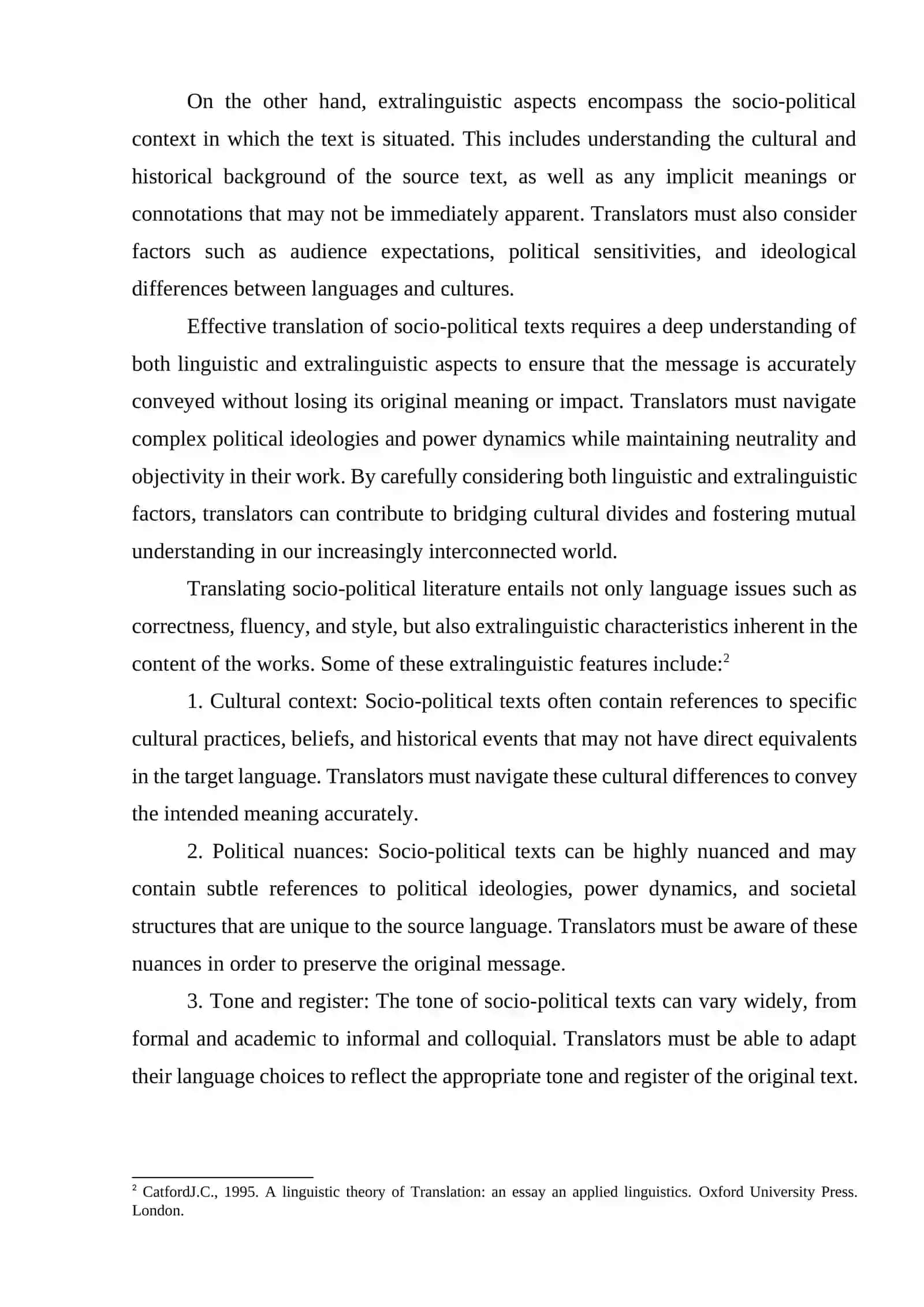 LINGUISTIC AND EXTRALINGUISTIC ASPECTS OF TRANSLATION OF SOCIO-POLITICAL TEXTS 2