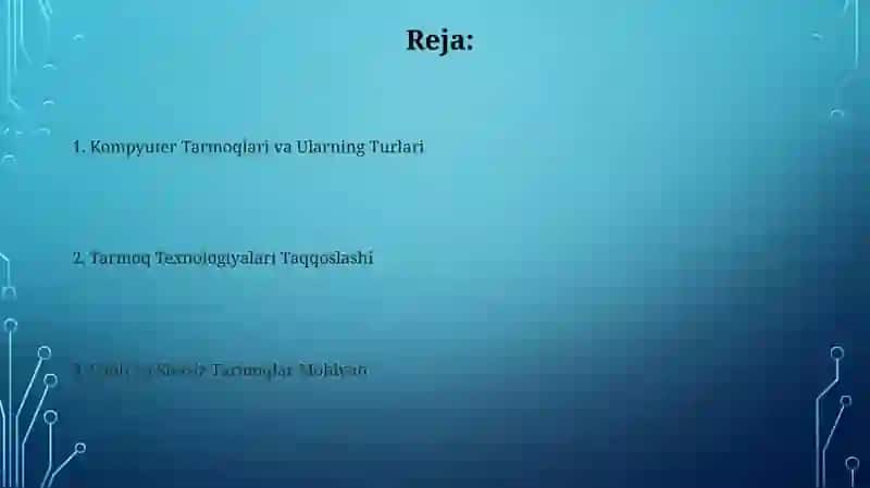Kompyuter Tarmoqlari va Ularning Turlari 2