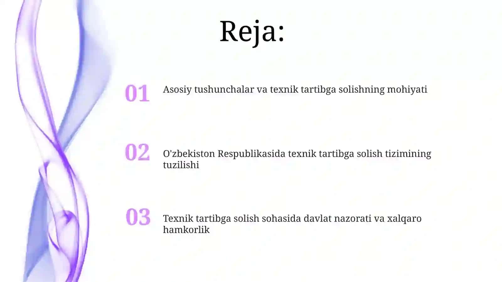 Texnik jihatdan tartibga solish davlat tizimining asoslari 2