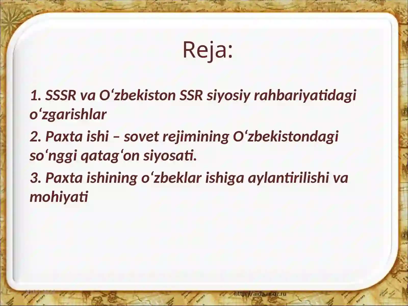 O‘zbekistonda paxta ishlarining oqibatlari 2