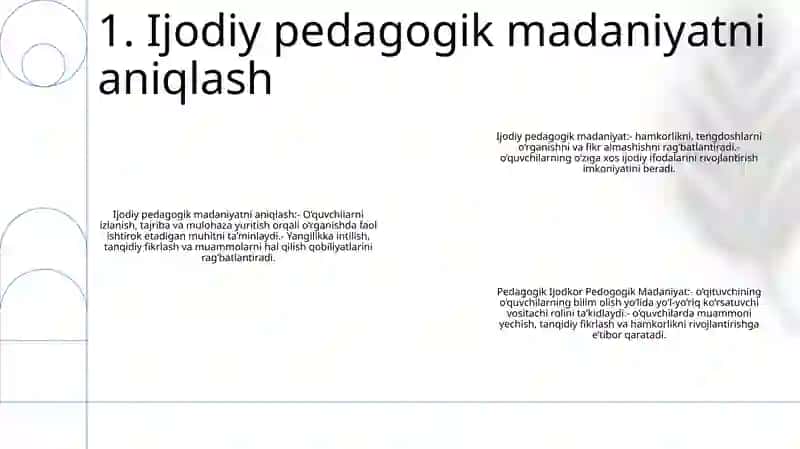 Pedagogik Ijodkor Pedogogik Madaniyat 2
