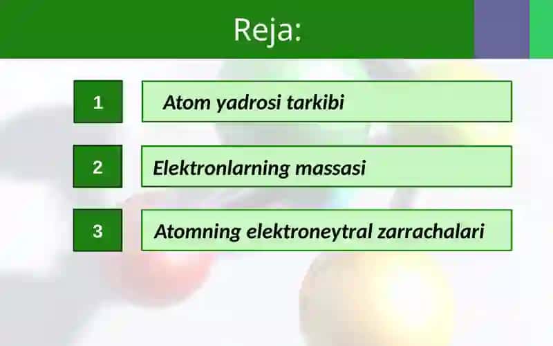 Atomyadrosi tarkibi 2