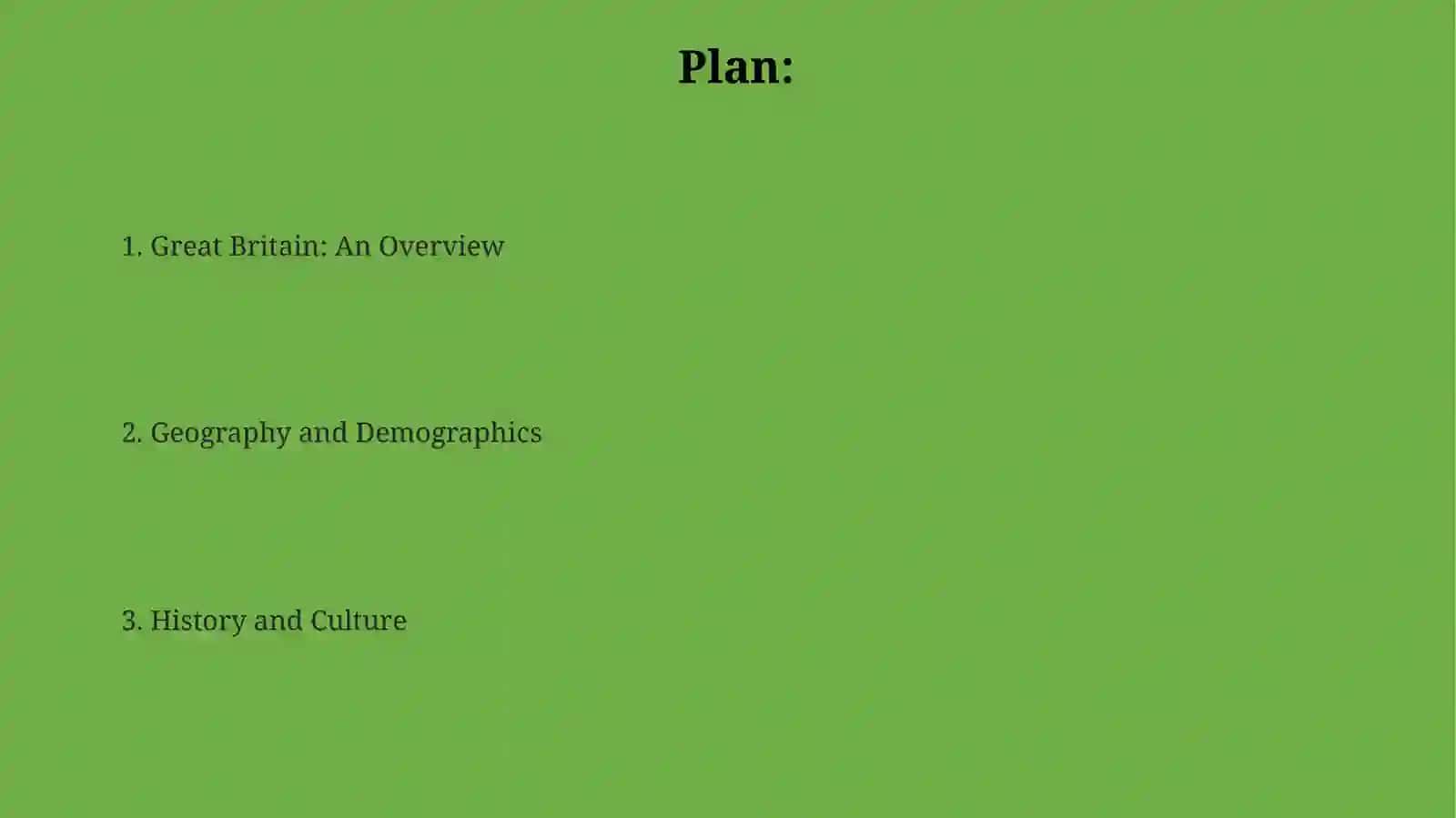 Introduction to country study general information about great Britain 2