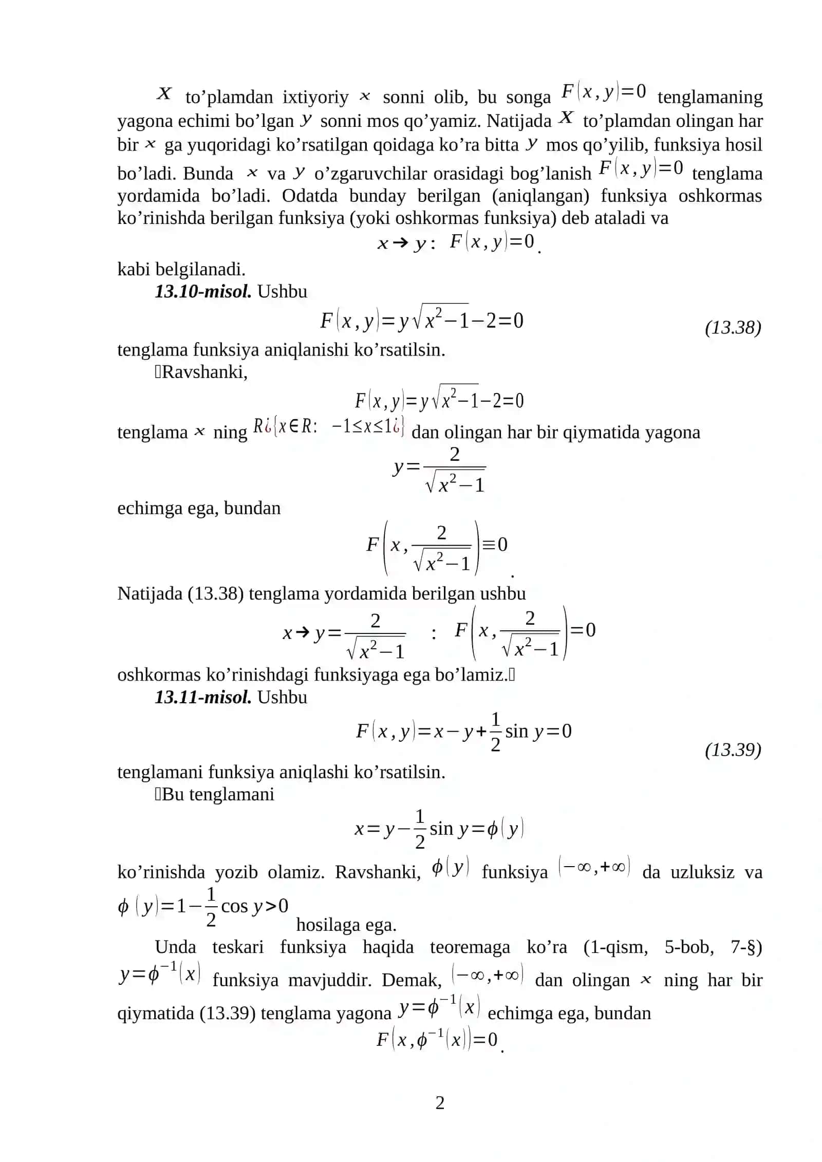 Oshkormas funksiyalar 2
