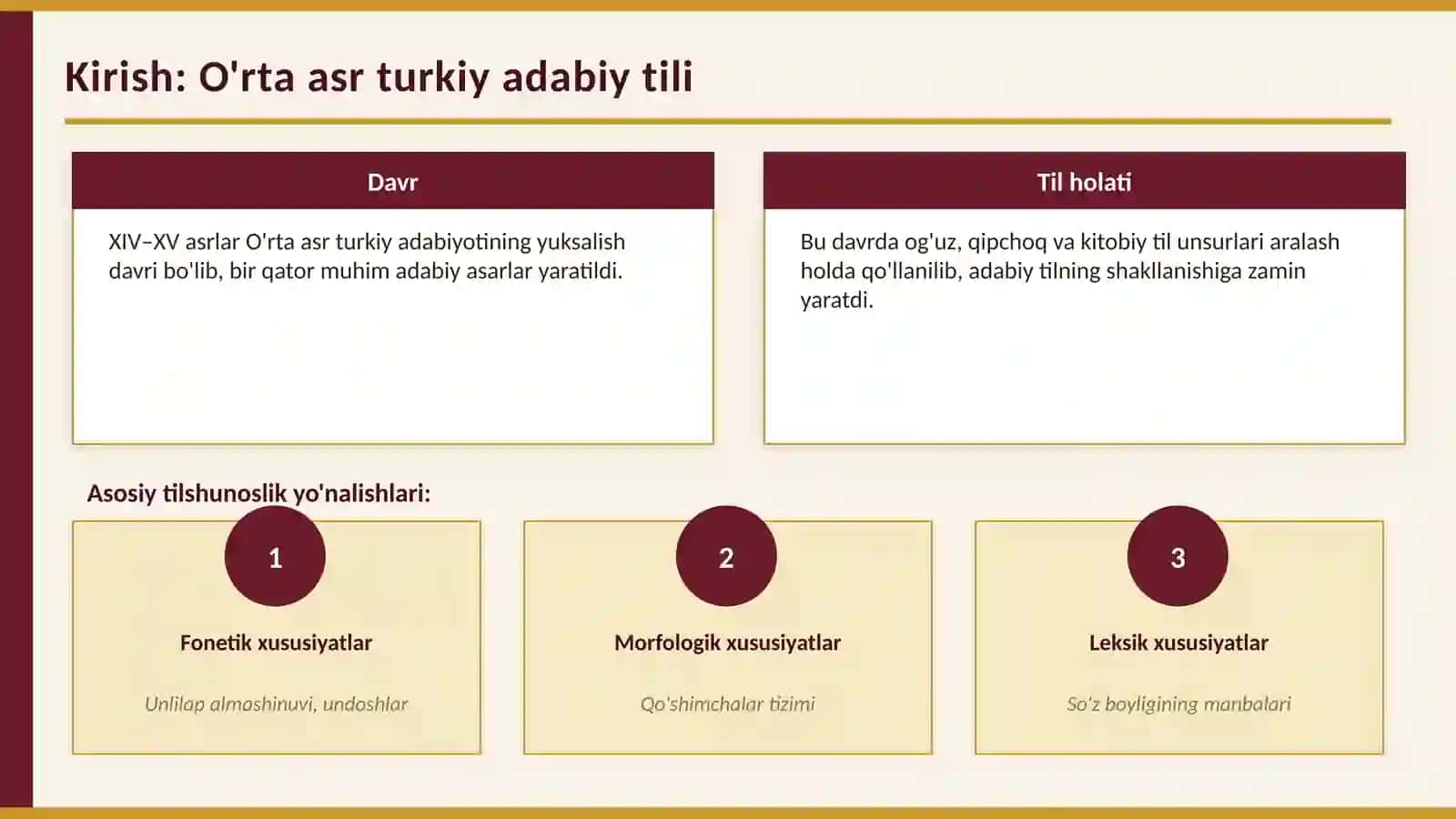 O'RTA ASR TURKIY ADABIY TILI 2