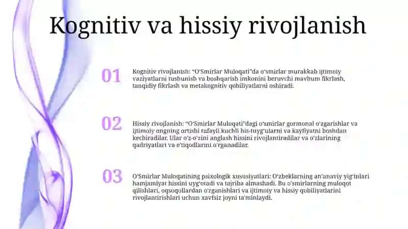 OʻSmirlar Muloqatining Psixologik Xususiyati 2