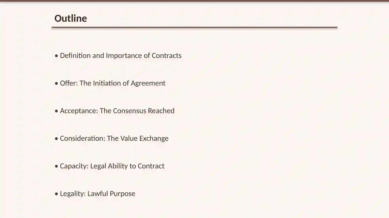 The elements of contract 2