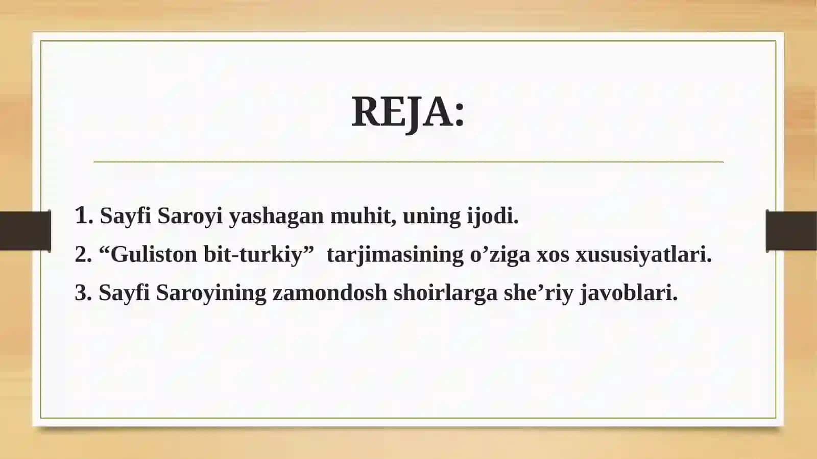 Sayfi Saroyi Hayoti va Ijodi 2