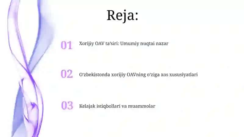 Xorijiy OAVning ta'rifi va turlari 2