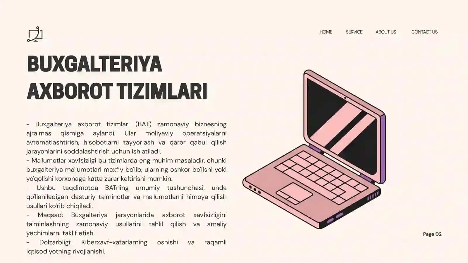 BUXGALTERIYA AXBOROT TIZIMLARINING UMUMIY TAVSIFI 2