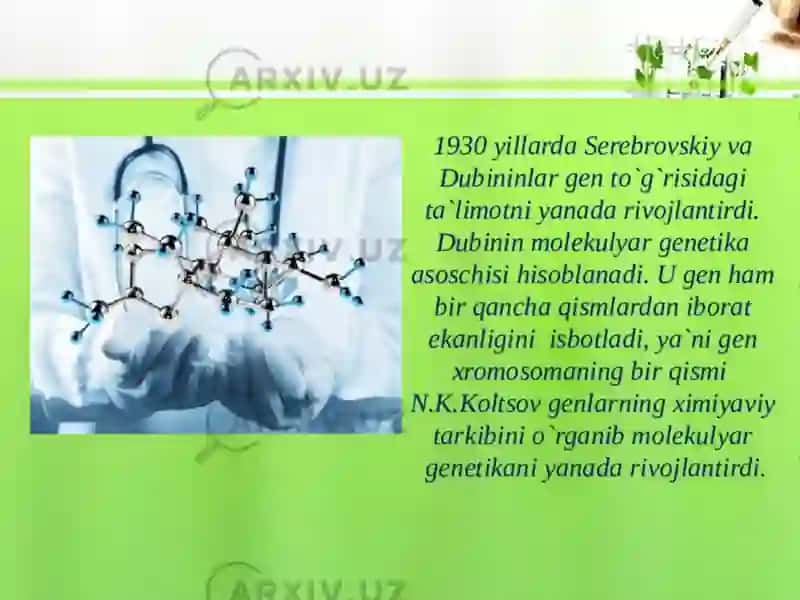 Odam genetikasining òrganish usullari, genealogik va egizaklar usuli. populyatsion statistik 2