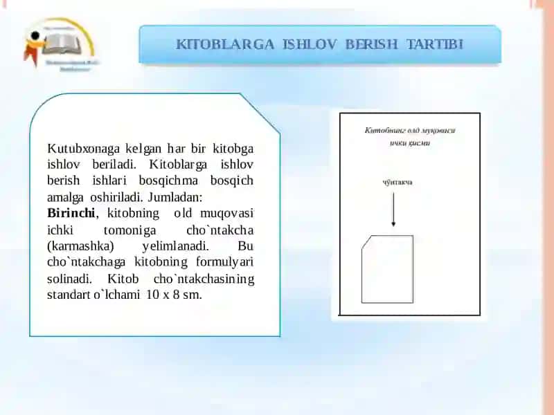 Kitoblarga İshlov Berish Texnikasi 2