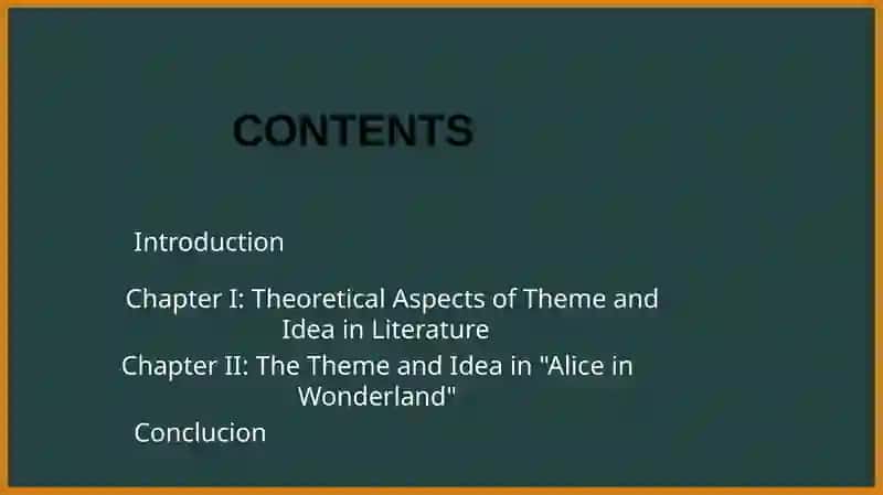 “The Theme and Idea of Lewis Carroll’s "Alice in Wonderland”” 2