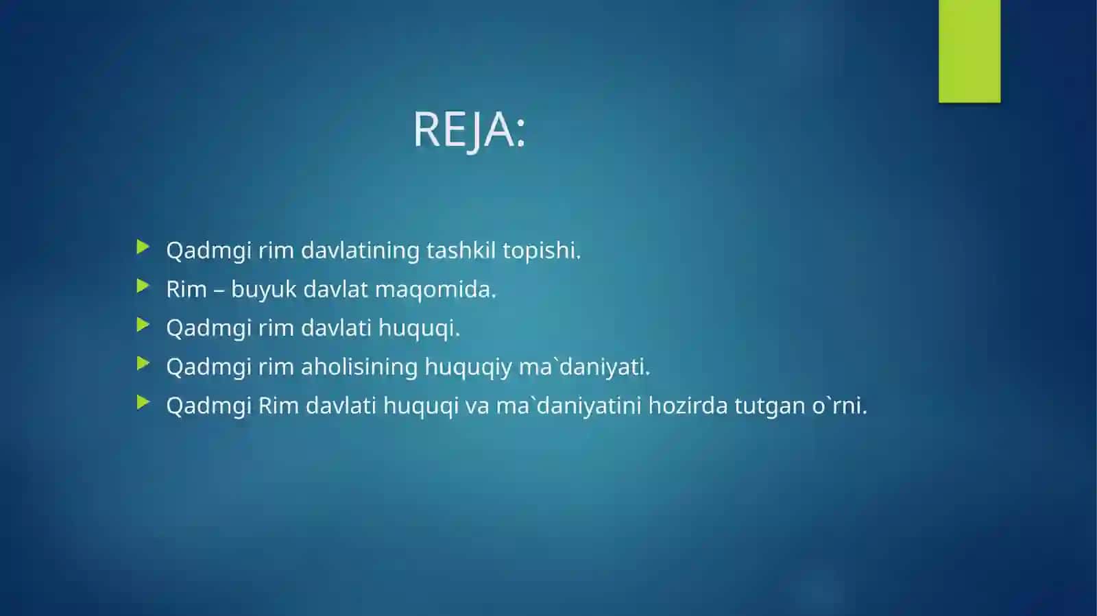 QADMGI RIM DAVLATI VA HUQUQI 2