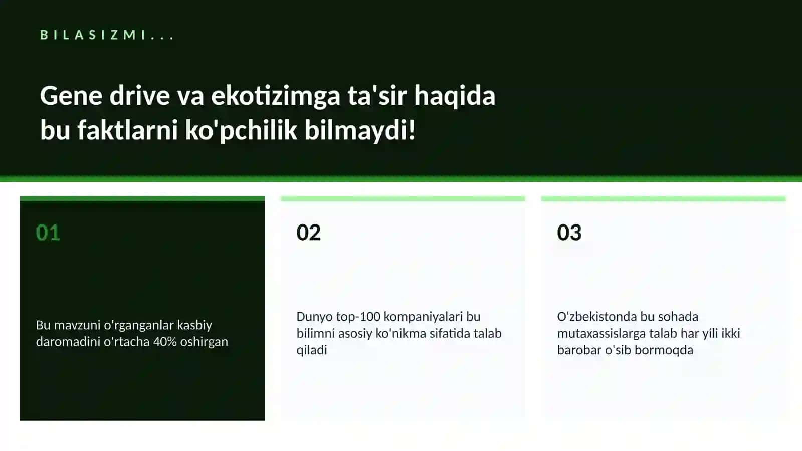 BIOTEXNOLOGIYA VA GENOMIKA 2