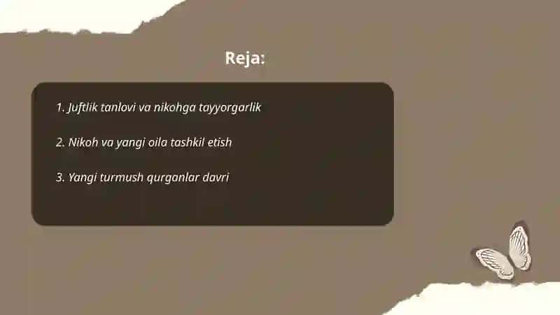 Oilaning hayotiy sikli 2