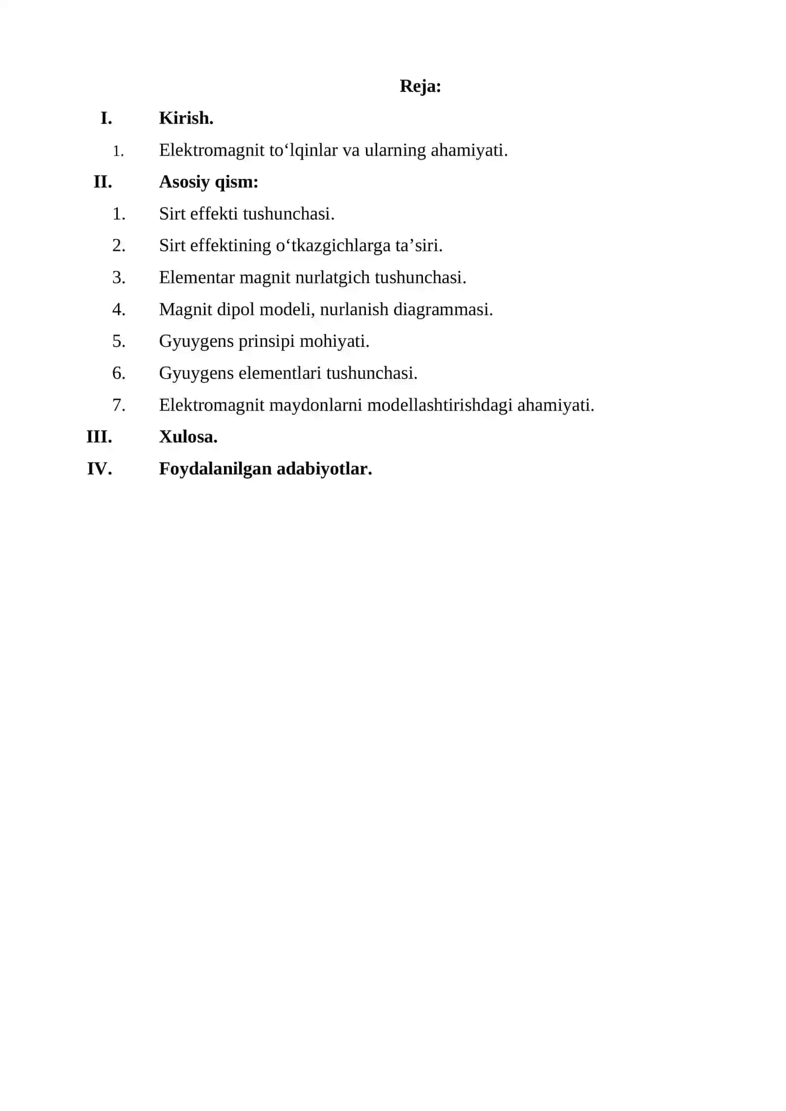 Sirt effekti, elementar magnit nurlatgich, Gyuygens elementlari. 2
