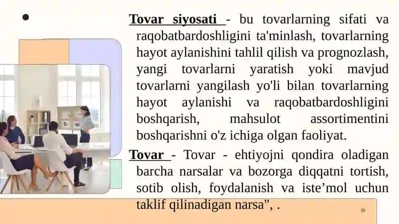 Tovar siyosati 2