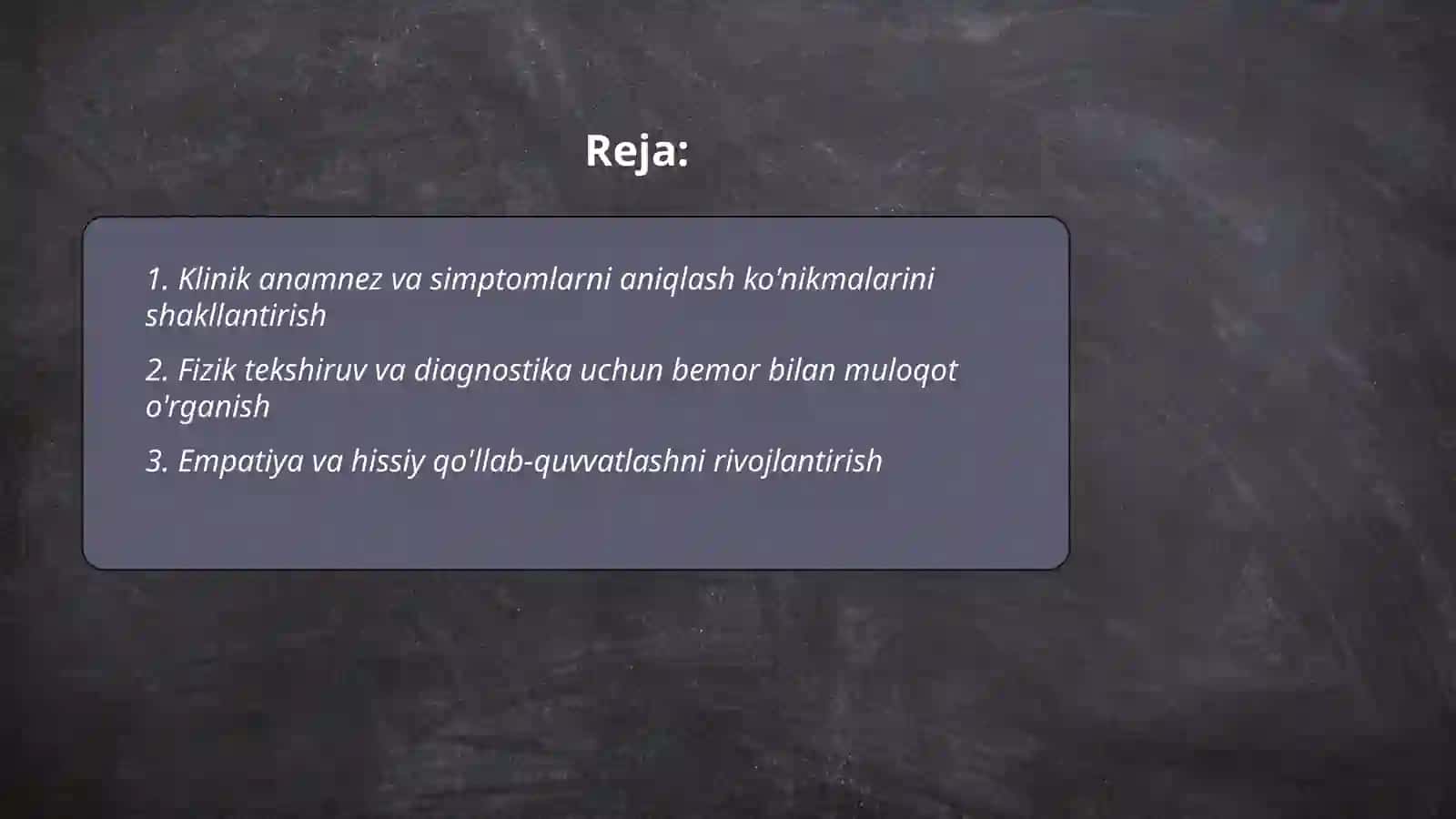 Talabalarni bemor bilan muloqot qilish sabablari 2