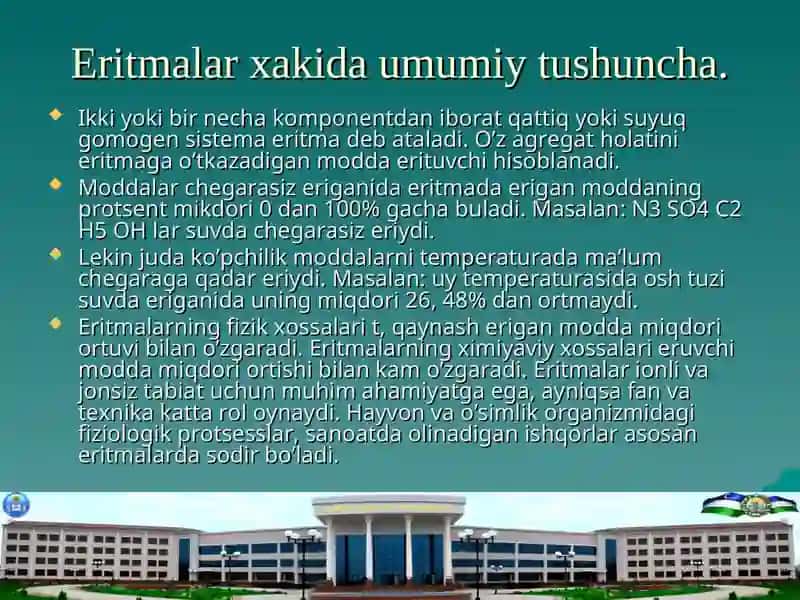 Eritmalar xakida umumiy tushuncha 2
