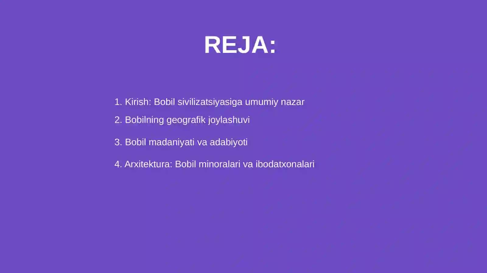 Bobil qadimgi sivilizatsiya oʻchogʻi 2