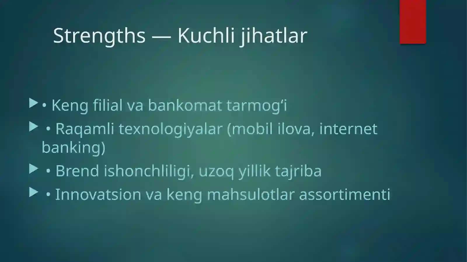 Kapital Ban kSWOT tahlili 2