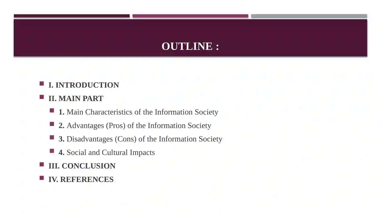 Pros and Cons of the Information Society 2