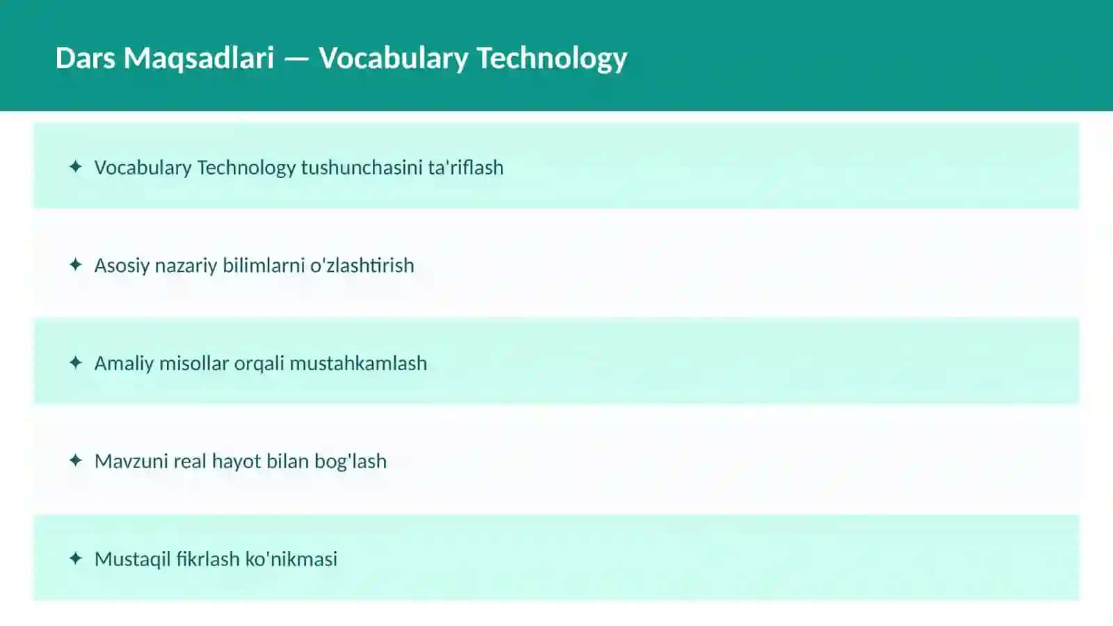Vocabulary Education 2