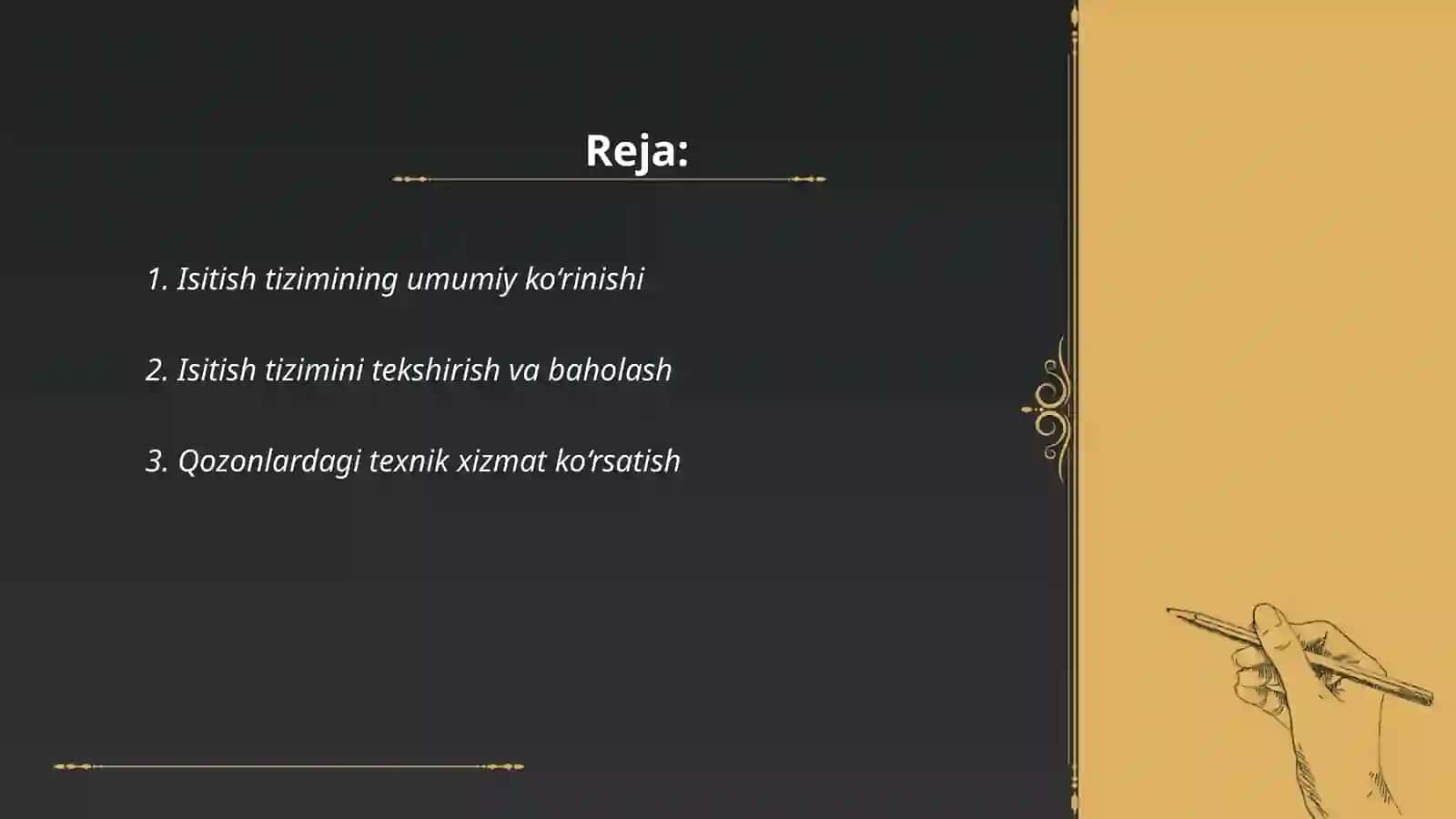 Isitish tizimlarini mavsumga tayyorlash 2