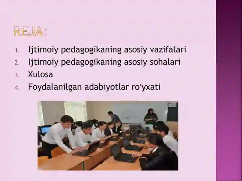 Ijtimoiy pedagogikaning sohalarivavazifalari 2