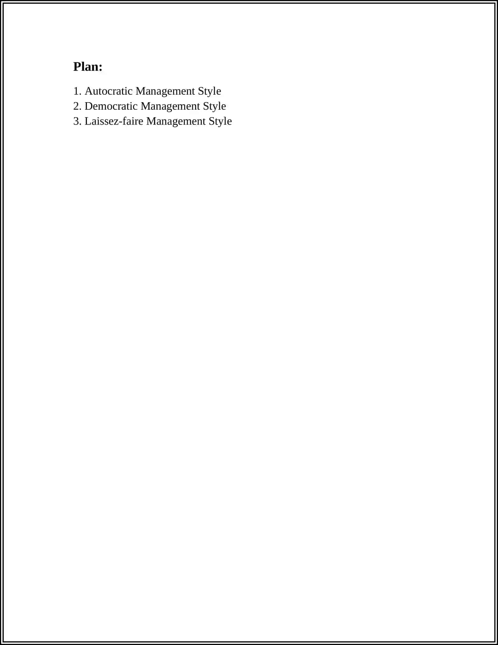 MANAGEMENT STYLES 2