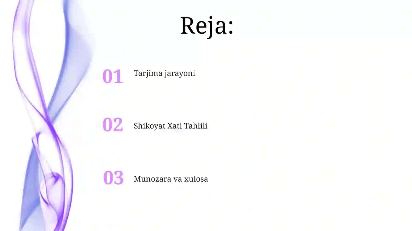 Shikoyat Xati Tahlili 2